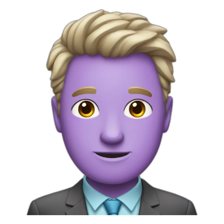 office man in colourful unicorn sticker