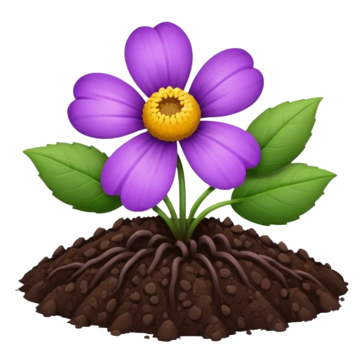 I wish there was soil instead of a flower pot. sticker