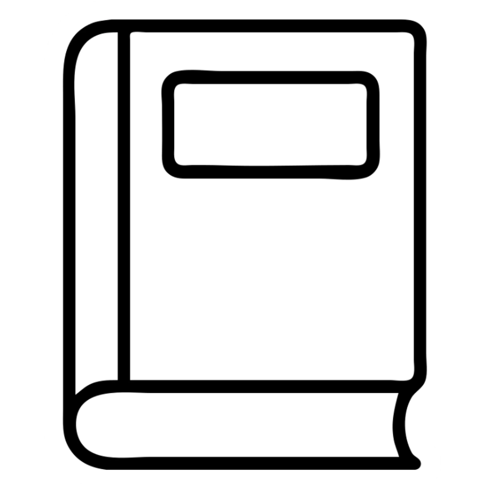 book with red page nothing written on it and with a brown cover sticker