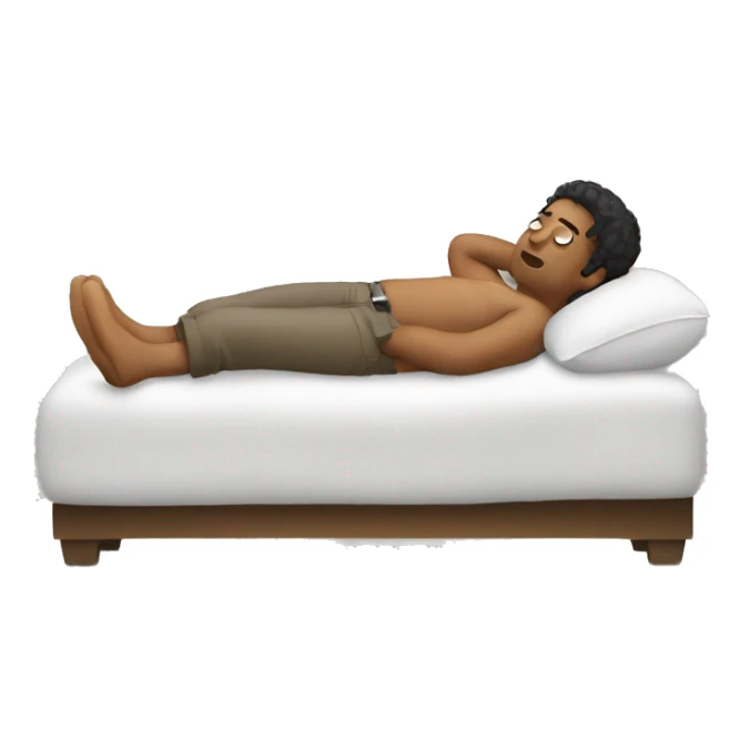 Laying down  sticker