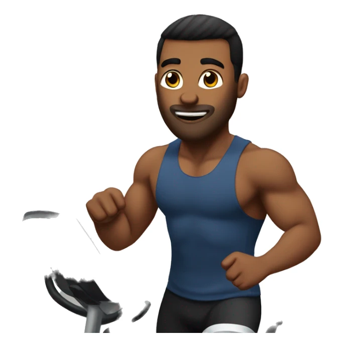 Me playing cardio in gym sticker