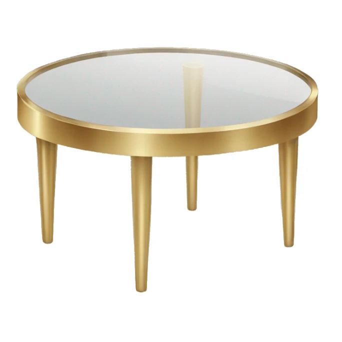 Small-round-Golden-band-glass-coffee-table sticker