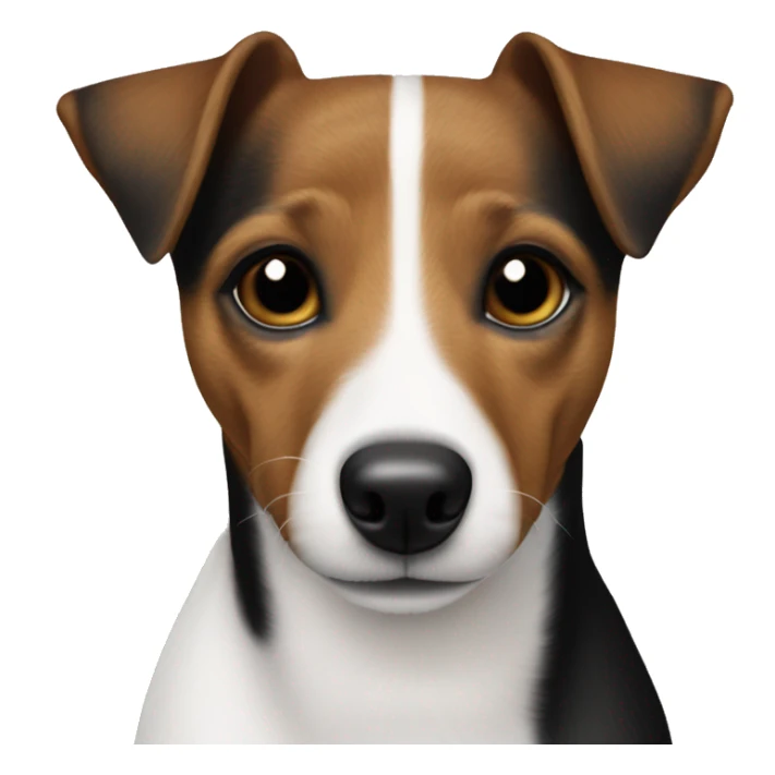 All Black Only Jack Russell Terrier no brown no white  sticker