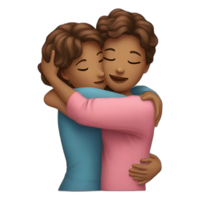 Twitter women have a Hug to réconfort them  sticker