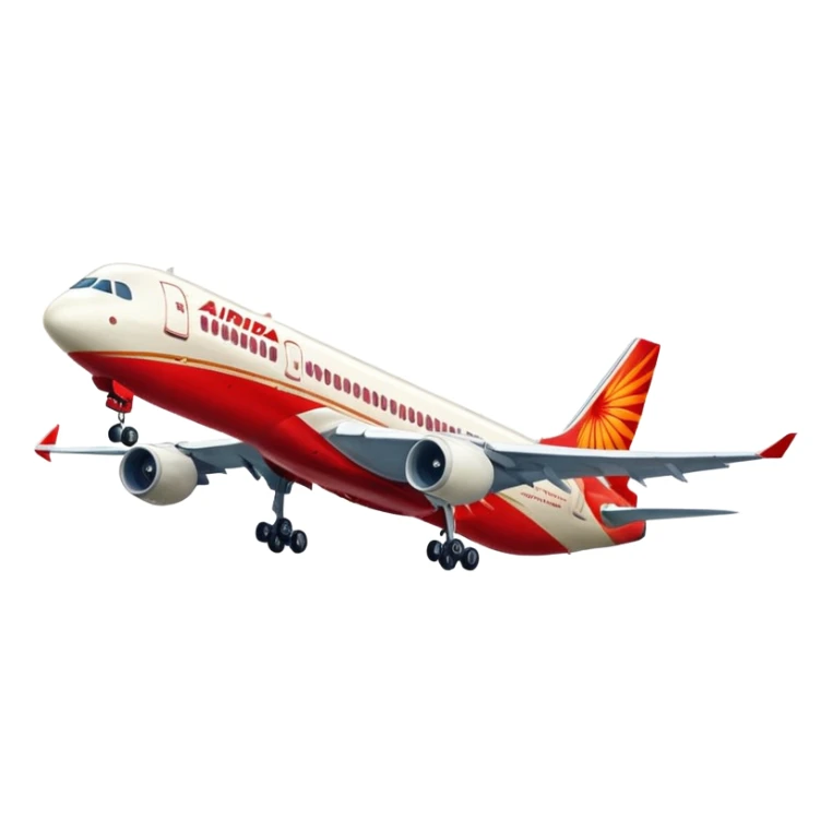 Air india taking off from airport sticker