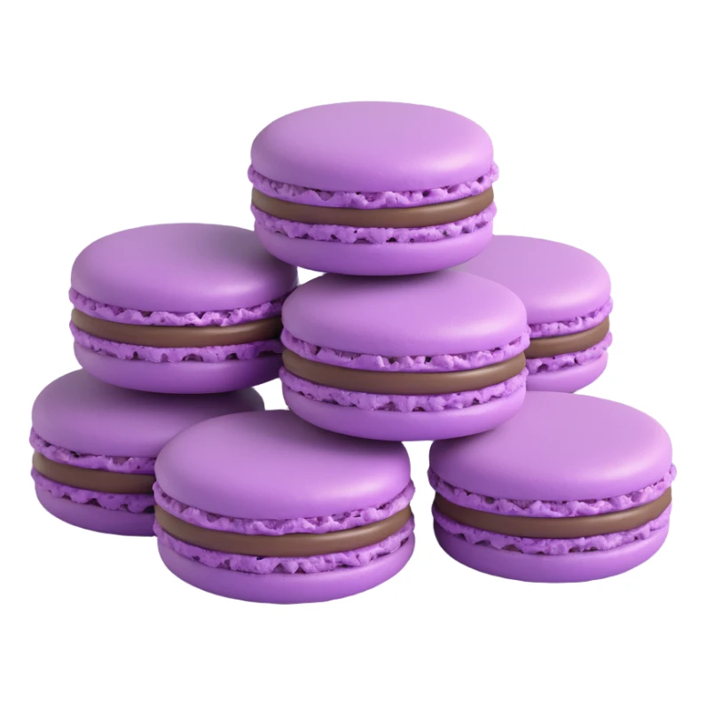 soft purple macaroons sticker