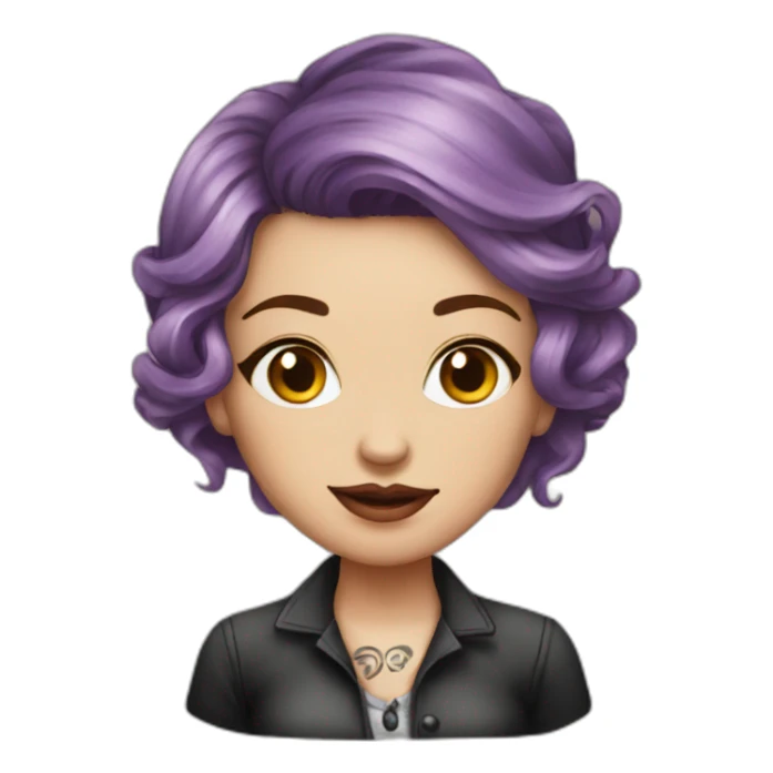 readhead girl tattooist sticker