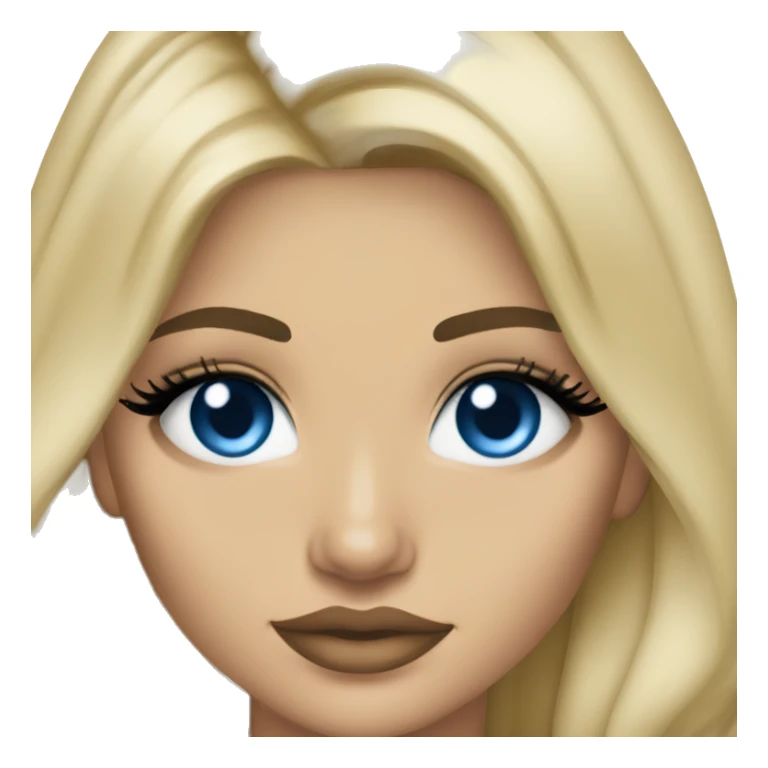 blonde kylie jenner with blue eyes sticker