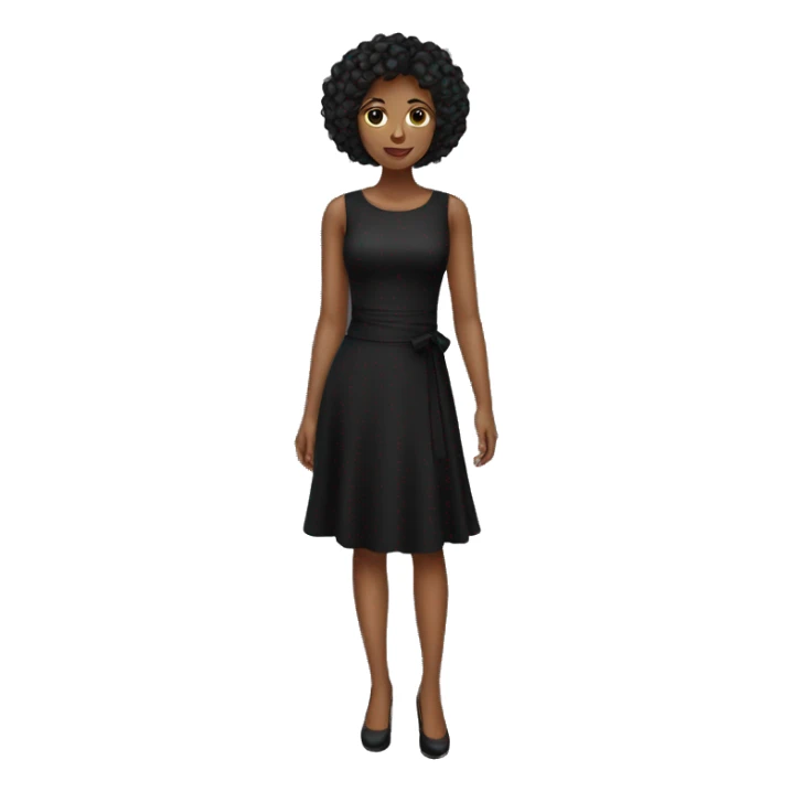 Black dress short sticker