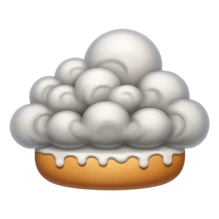 lot of smoke coming through food sticker