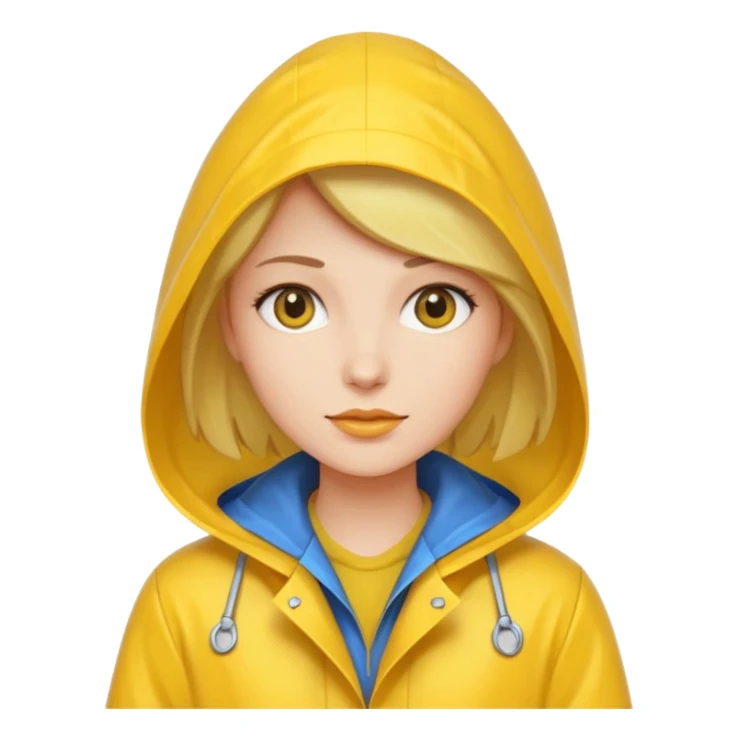 Raincoat Pedestrian woman sticker