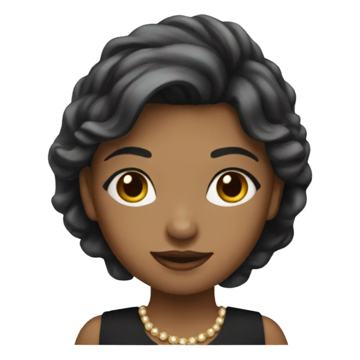 girl in elegant dress sticker