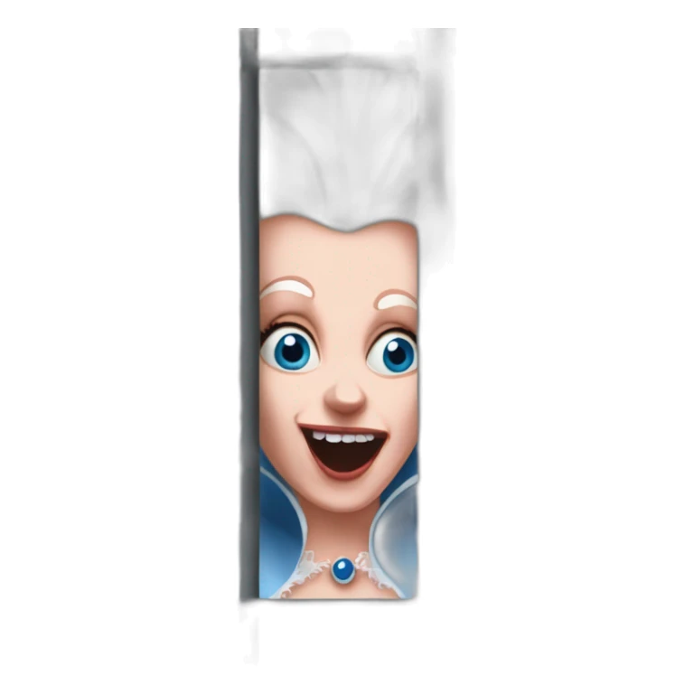 crazy eyes Marie Antoinette scream behind bars scary sticker