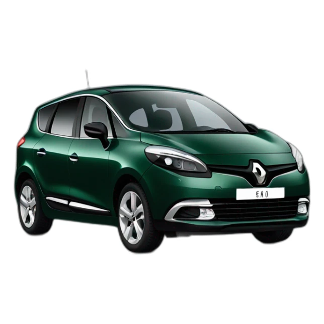 renault scenic dark green car sticker