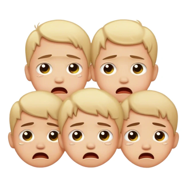 Enfants pleurant de toute ses forces  sticker