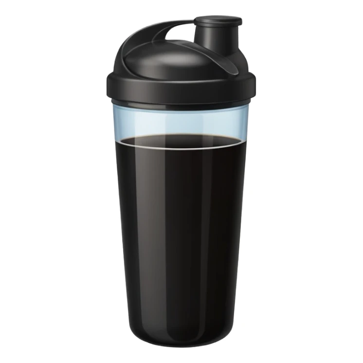 I want a blacke shaker of juice for gym sticker