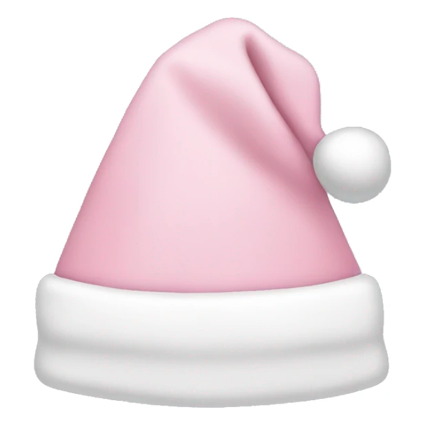 light pink santa hat sticker