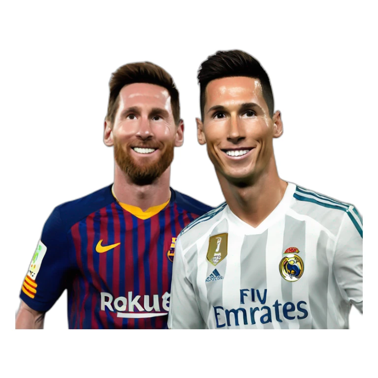 messi y cristiano ronaldo sticker