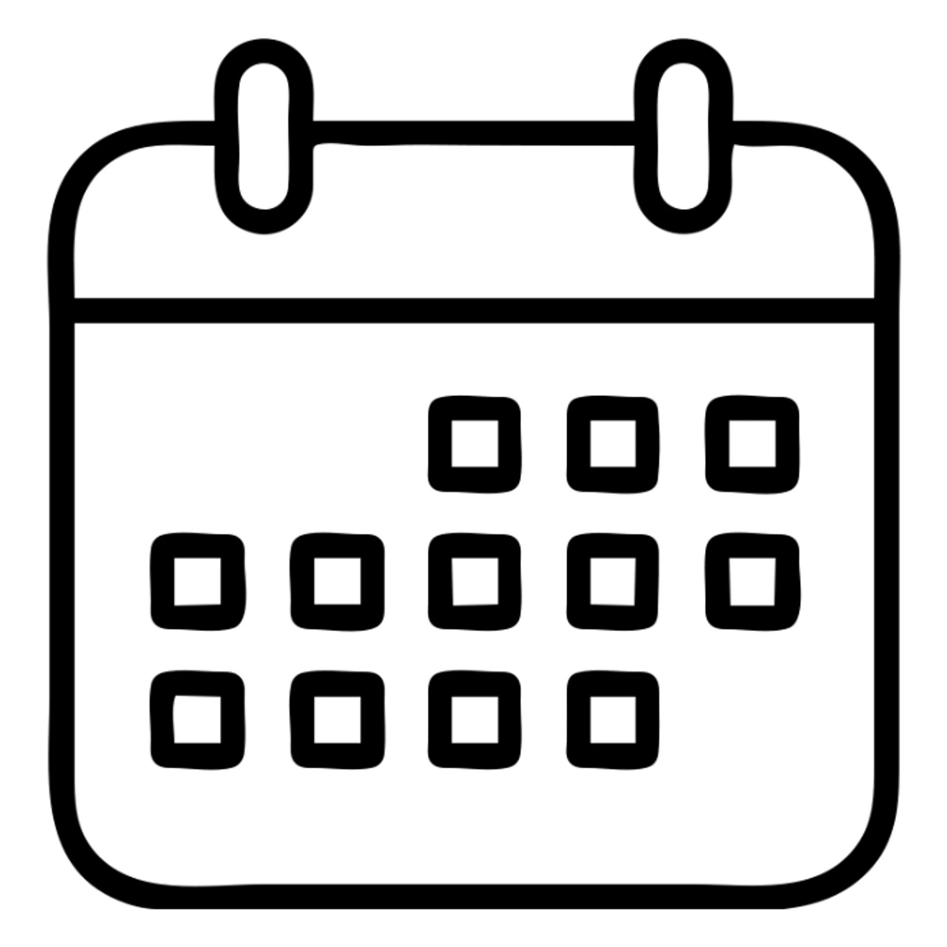 A calendar icon sticker