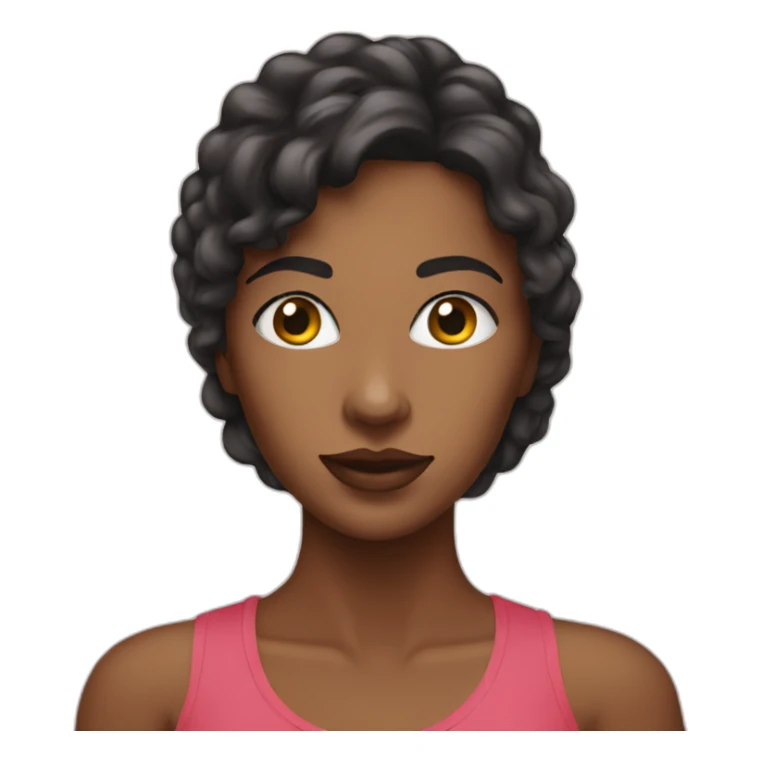 Woman near mirrow sticker