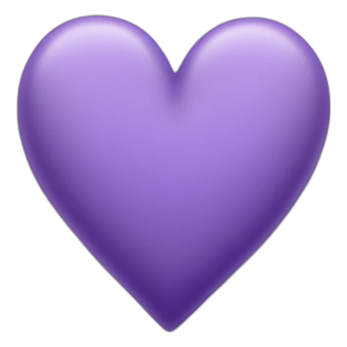 Lavendar heart sticker