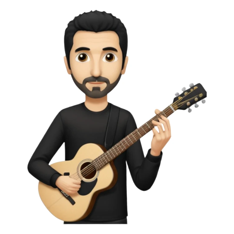 serj tankian holding a guitar sticker