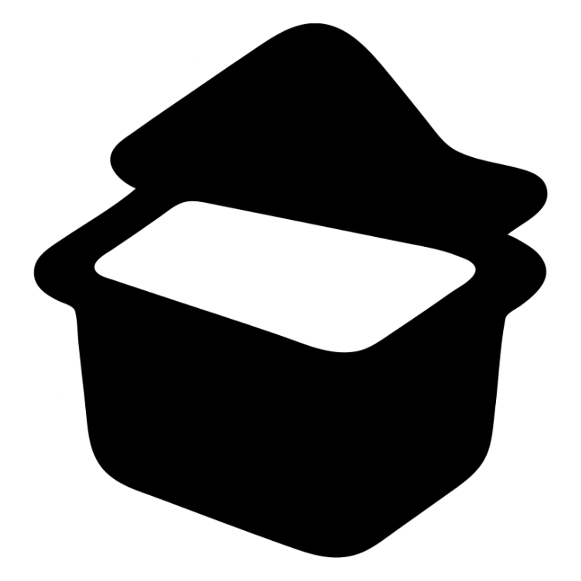 A sauce in a fast food packaging with a green background sticker