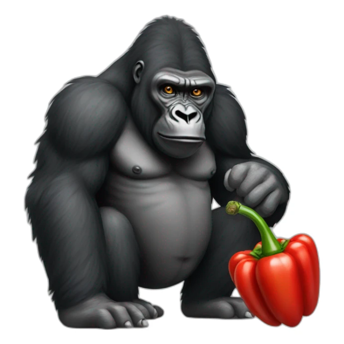 a gorilla smoking hot chili peppers sticker