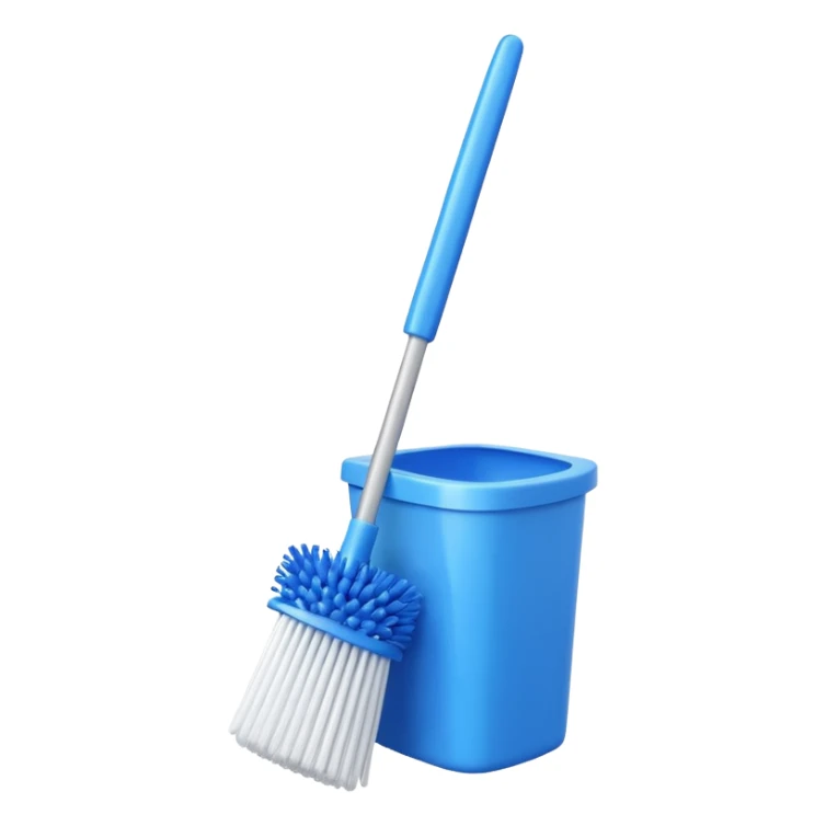 toilet brush sticker