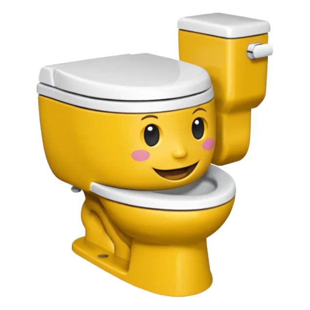 Mustard skibidi toilet sticker