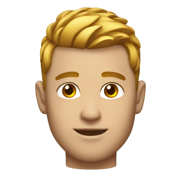 male fade hairstyle sticker