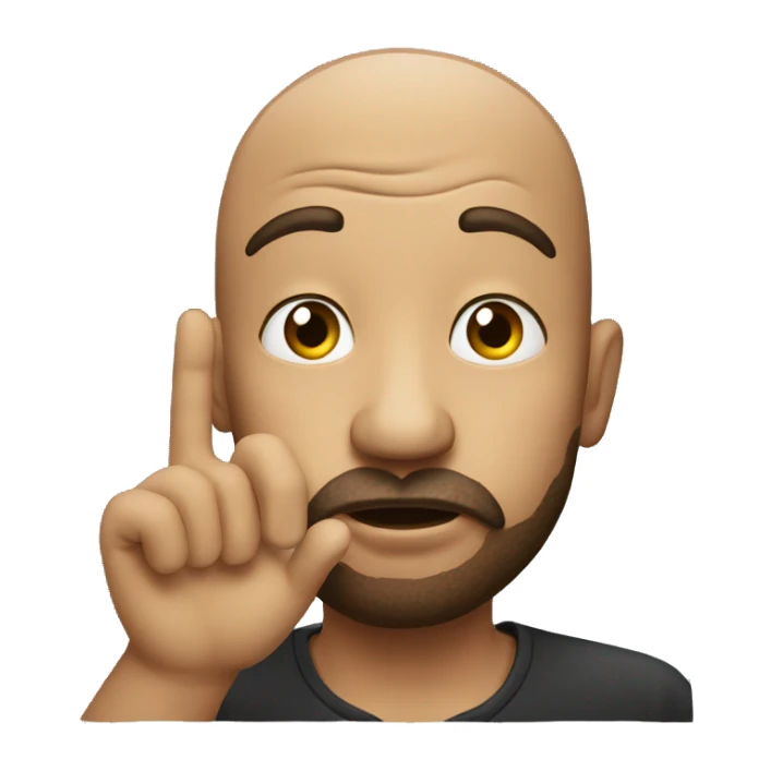 Man blow kiss sticker