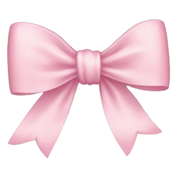 Light pink bow sticker