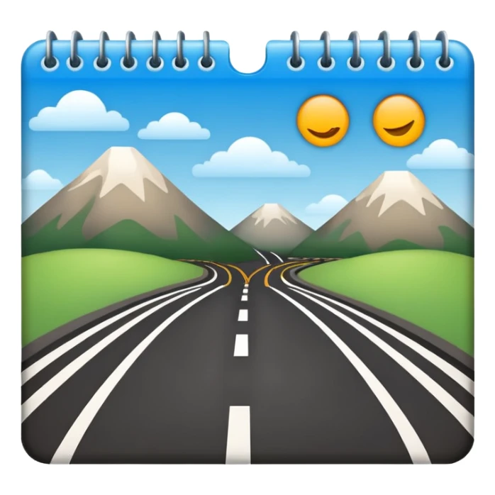 represent travel time between calendar events. It should imply “in transit” or “commuting,”  sticker