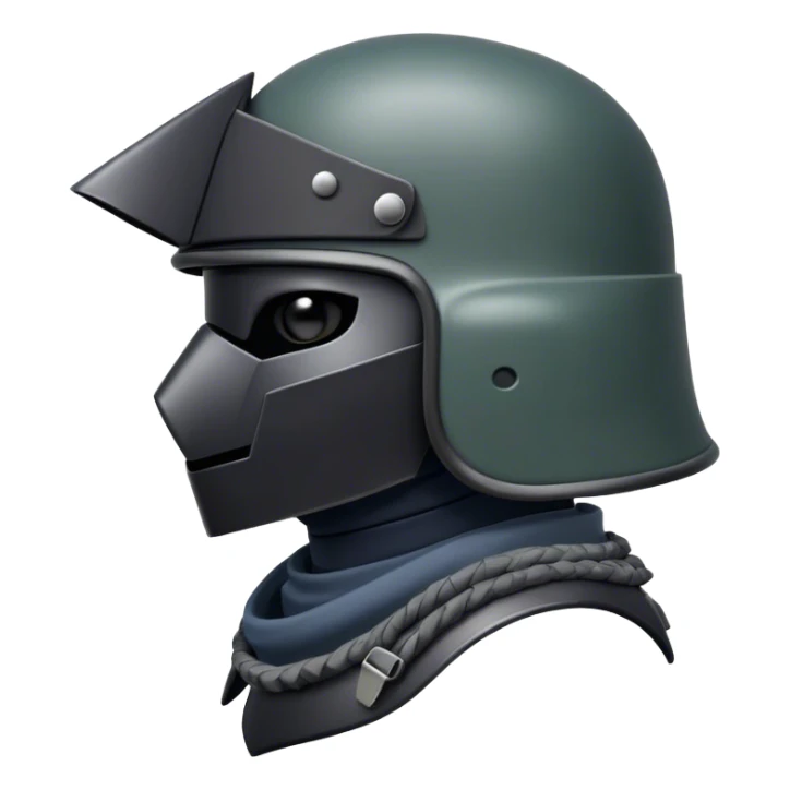 a rook in a military helmet sticker