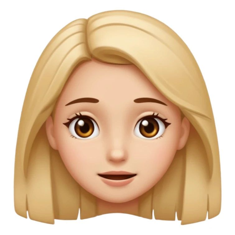 girl happy and sad expression sticker