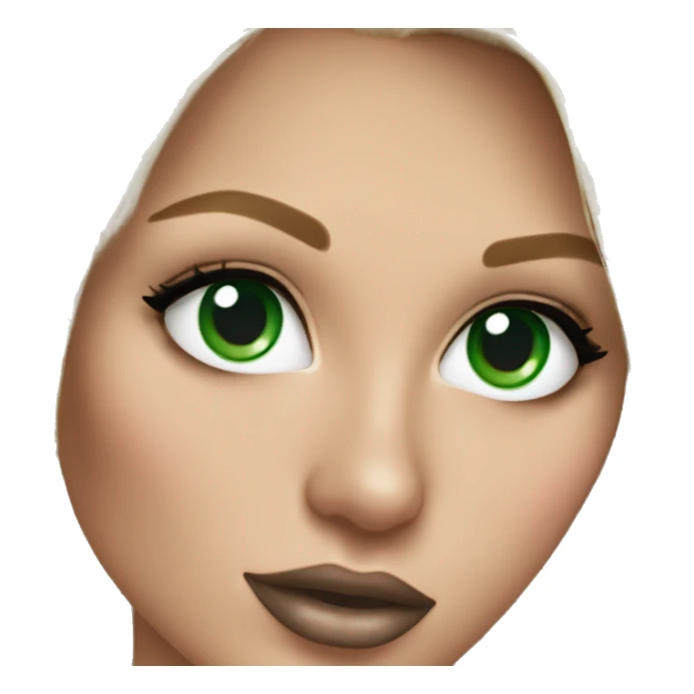 Realistic victoria secret model blonde green eyes  sticker