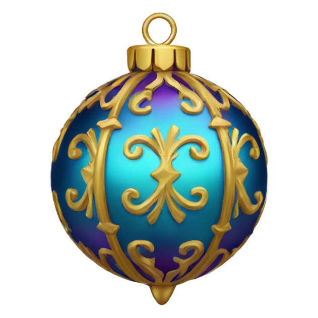Ornate Christmas ornament  sticker