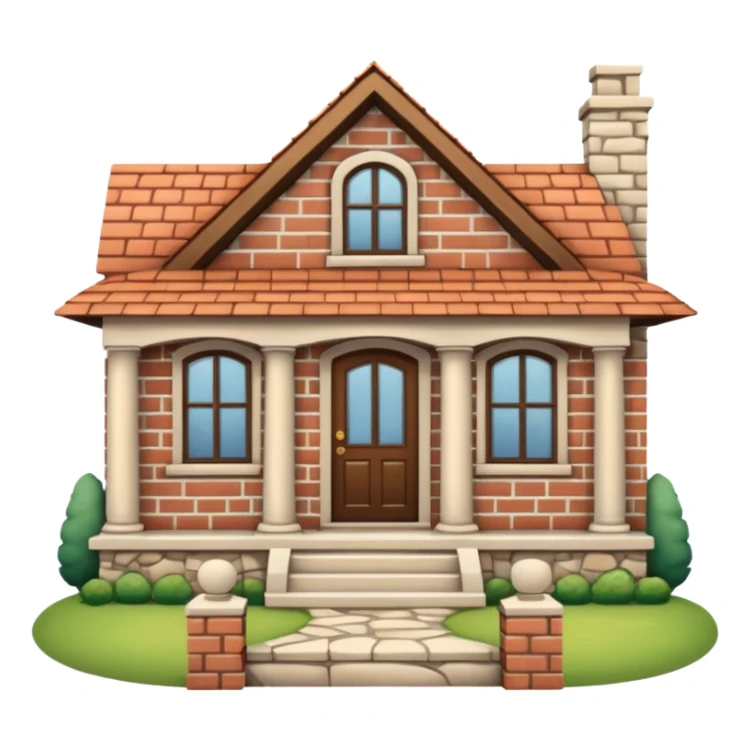 house no trees  not wooden like cartoonish almost only the front sticker