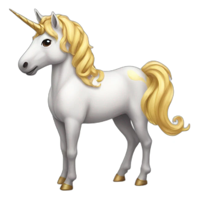 dressed unicorn sticker