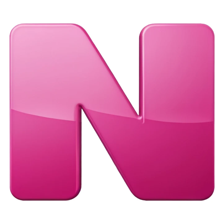 Netflix aesthetic "N" logo in pink sticker