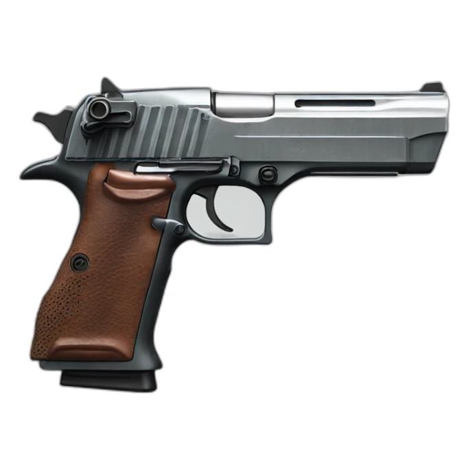 one high quality and detailed  desert eagle with exotic colors on it sticker