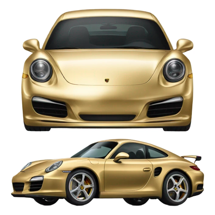 I want gold porshe sticker