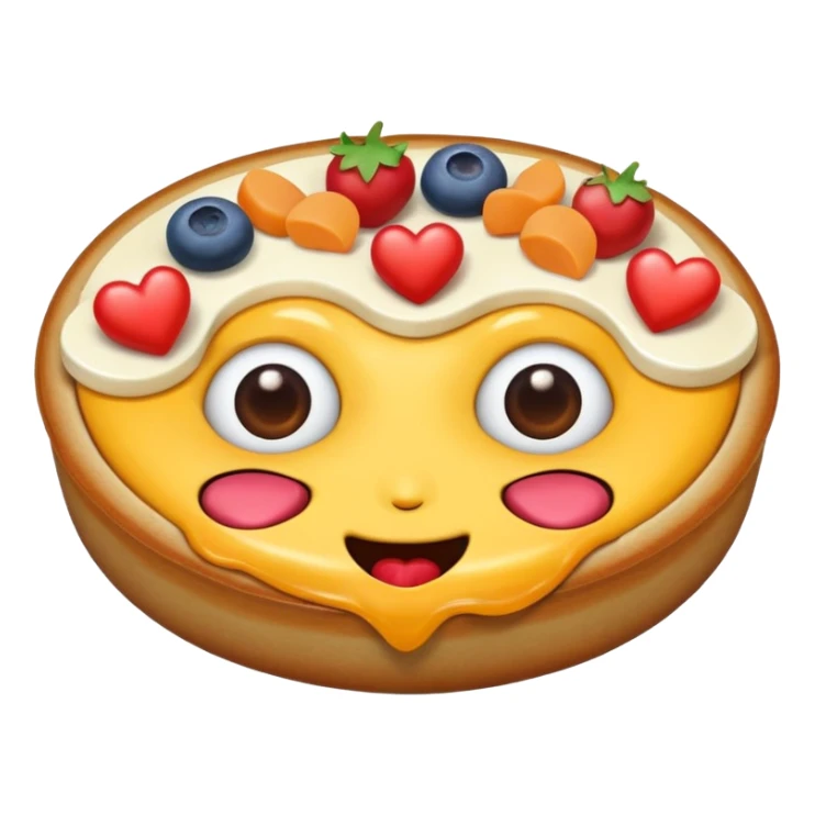 Food with heart eyes sticker