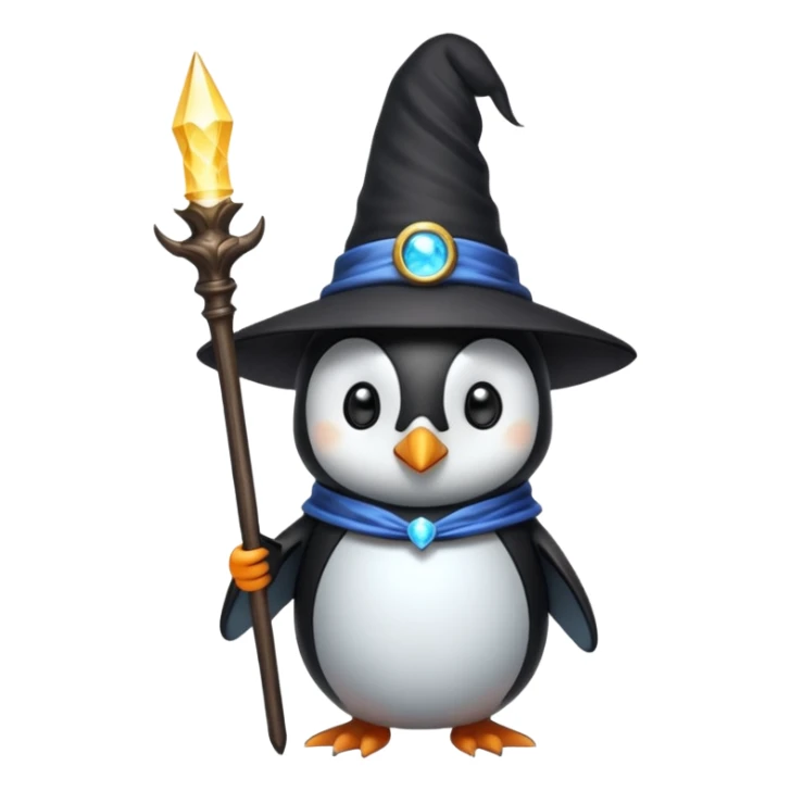 Penguin Wizard sticker
