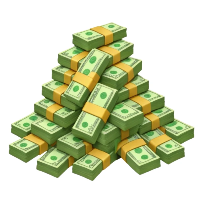 Lots of money sticker