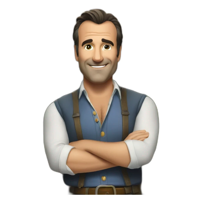 Jean Dujardin en Robin des bois sticker