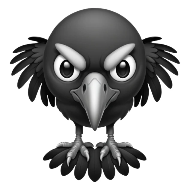 vulture emoju for use on Facebook sticker