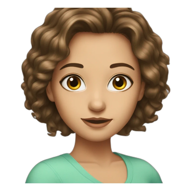 my-beautiful-brunette,-hazel-eyes,-with-beautiful-hair sticker