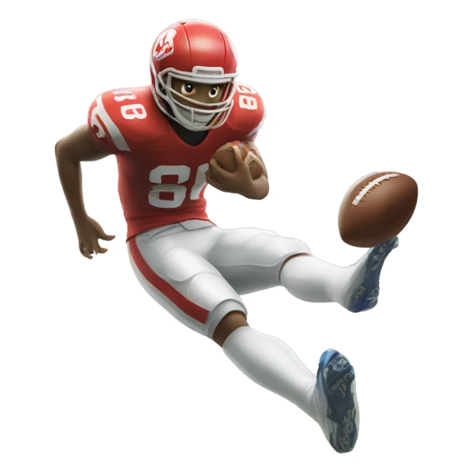 Football player kicking a field goal  sticker